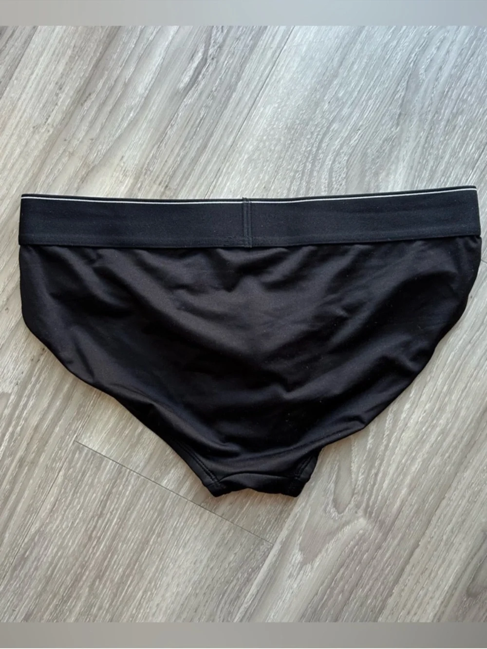 Calvin Klein Men’s Black Stretch Briefs with Logo Waistband